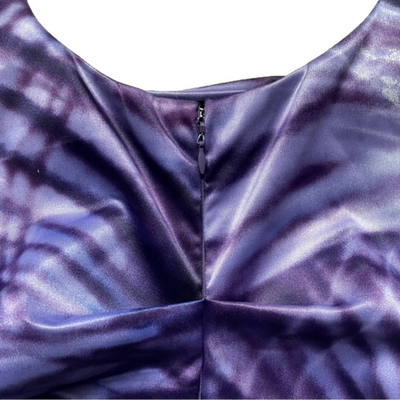 Le Chateau Purple Colour Pulse Sleeveless Scoop Neck Formal Dress Size XL - Picture 3 of 7